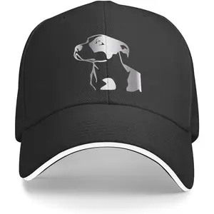 Pitbull Platinum Style Baseball Cap Unisex Adjustable Peaked Sandwich Dad Hat Golf Hat