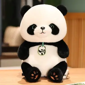 Adorable Panda Plush Toy, Soft Polyester Animal, Perfect Birthday Gift, 24cm/9.44in Cute Stuffed Animal, Ideal Present for Kids
