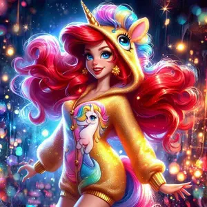 5D DIY Full Drill Round Diamond Painting - Diamond Painting Kit Unicorn Hoodie. Mosaic Canvas DIY Wall Art, Home Wall Decoration.