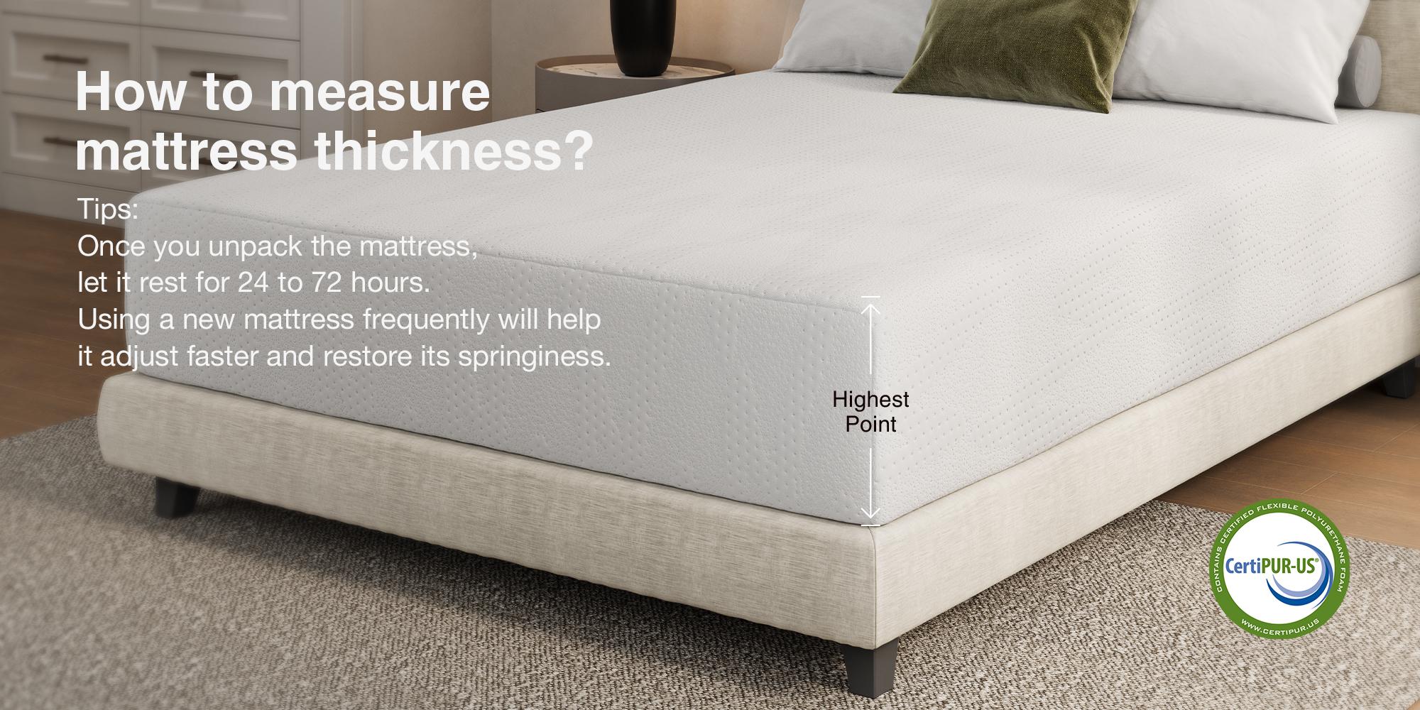 5//6/8/10/12/14 Inch Twin/Full/Queen/King  Mattresses with Gel Memory Foam for Cool Night & Pressure Relief, Bed Mattress in a Box Medium Plush Feel Colchones with Motion Isolating