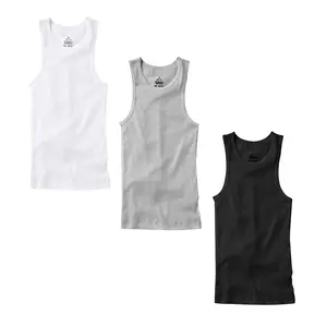 3 PACK Men's Lightweight Tank Top 100% Cotton Undershirt Ribbed Size:S/Medium/Large/XL/2XL