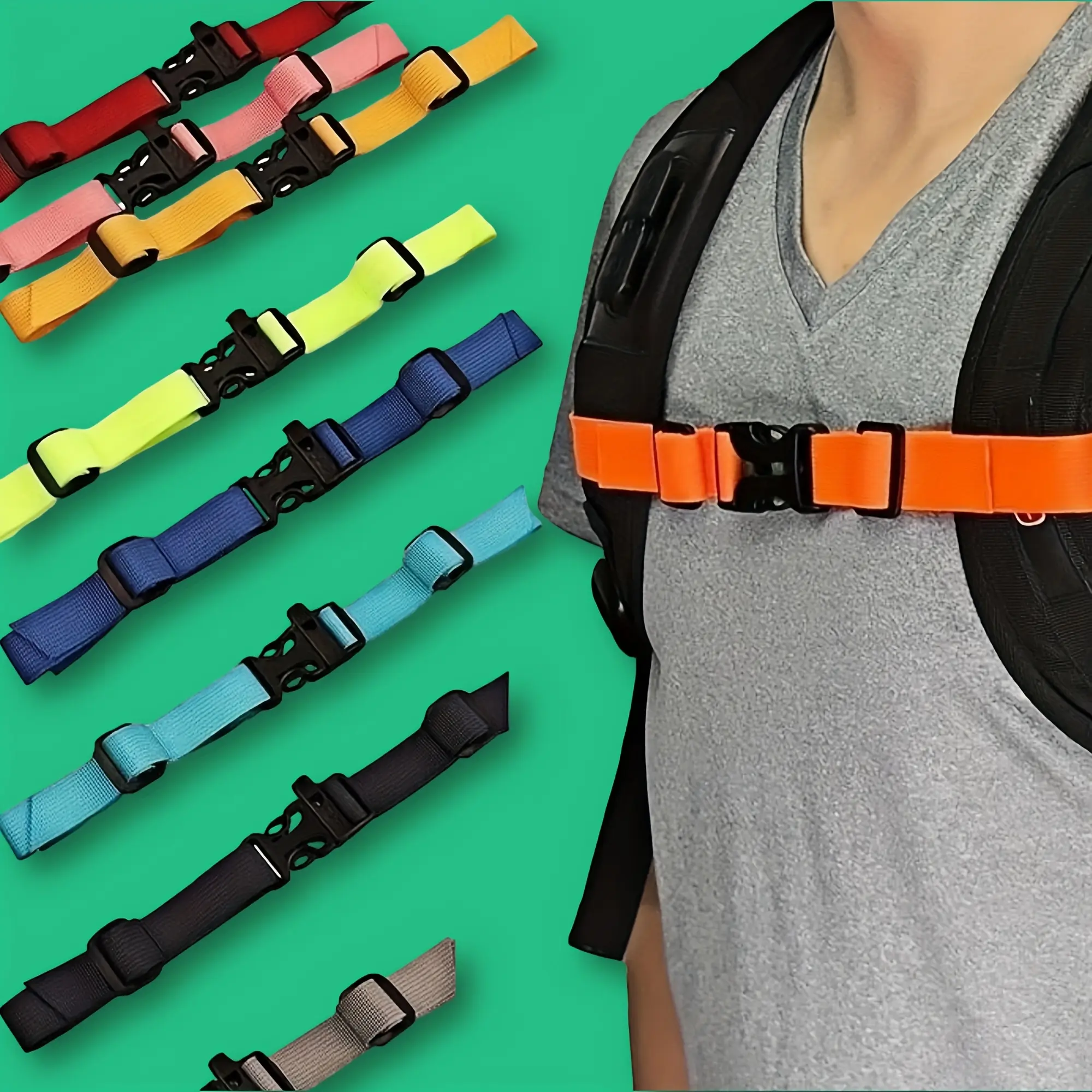 1PC Outdoor accessories backpack strap, backpack shoulder strap, fixed strap, adjustable shoulder strap