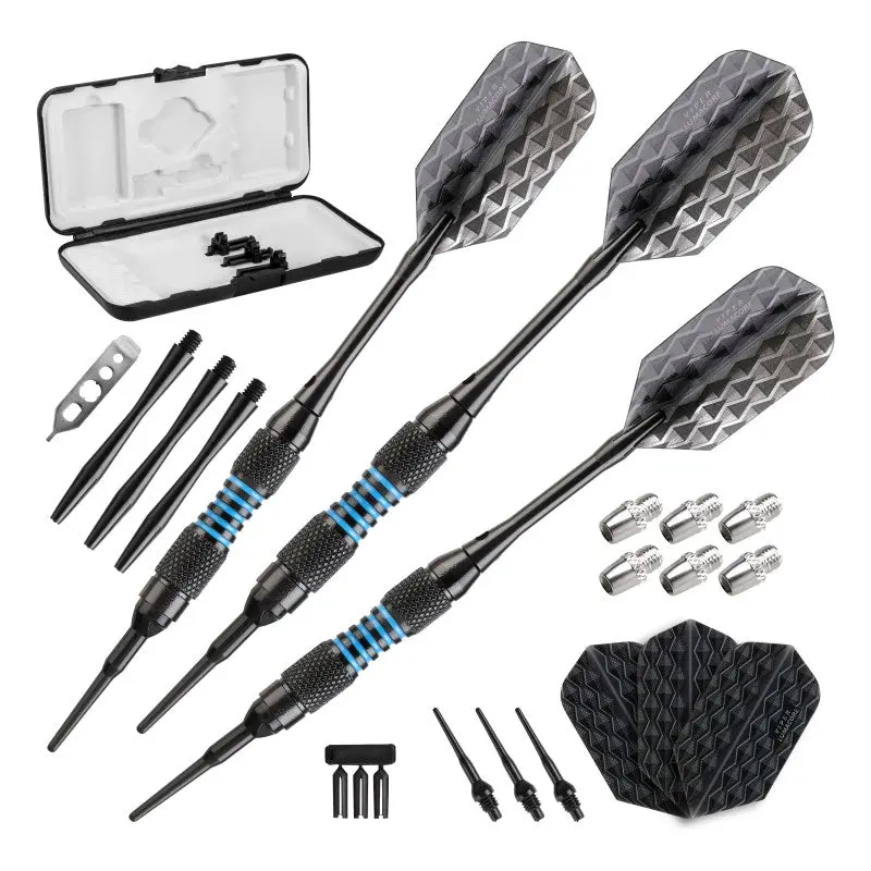 Viper Bobcat Adjustable Soft Tip Darts Blue Rings 16-18 Grams Viper Bobcat Adjustable Soft Tip Darts Blue Rings 16-18 Grams