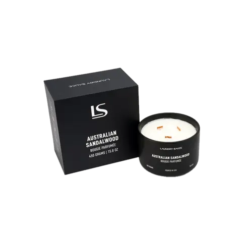 Laundry Sauce Luxury 3-Wick Candle: Premium Scented Fragrance for Home Ambiance & Intense Room-Filling Aroma