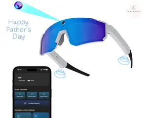 2026 AI Smart Glasses with Camera 4K, Wearable Video Running Glasses with Voice Control & Object Recognition, Sunglasses with Wireless Bluetooth Call Designed for Skiing, Cycling, Hiking and All Outdoor Adventures