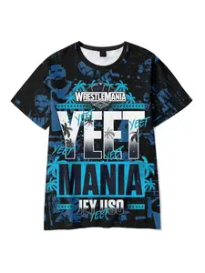 Wrestler Men's T shirt Jey Uso Yeet 3d Print T-shirt Men Women Fashion Short Sleeve Tops Tees Sports Tshirt Y2k Clothing