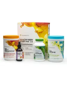 Healthy Body Start Pak 2.0 Beyond Tangy Tangerine BTT2.0 Peach Powder Fruit Drink with Essential Vitamins Minerals and Prebiotics for Optimal Health