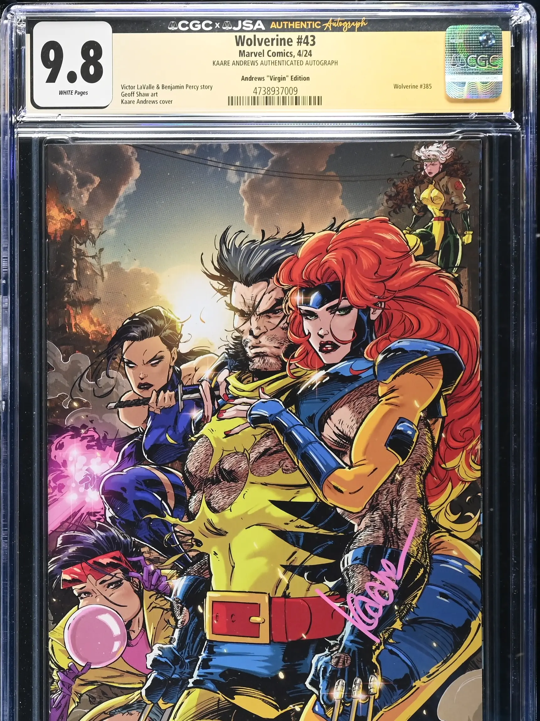 Wolvrin #43 CGC 9.8 Signed Kaare Andrews