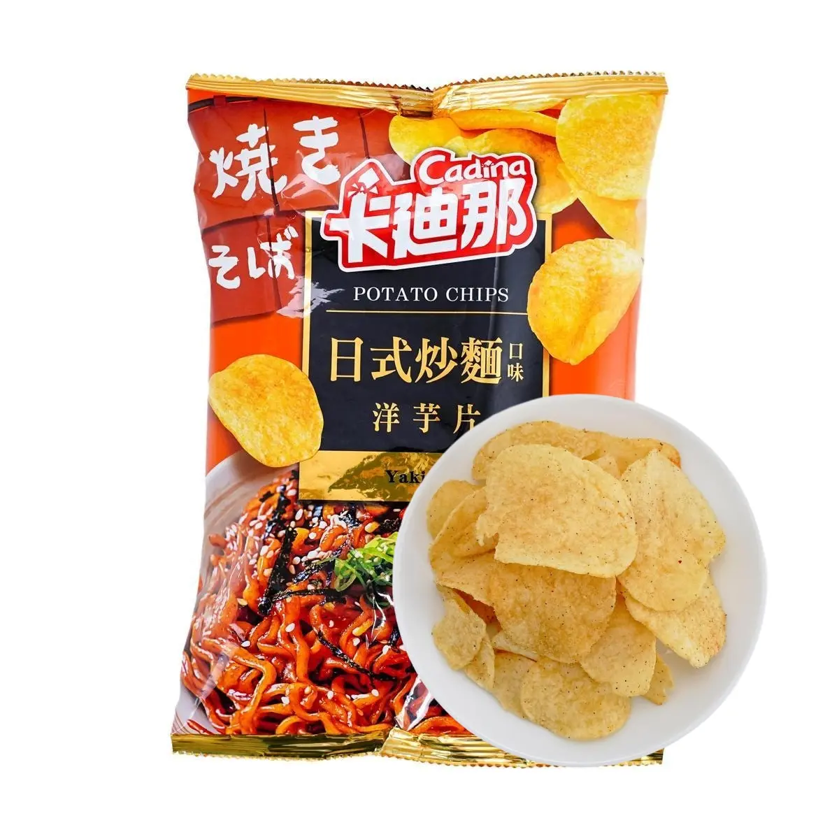 CADINA Japanese Yakisoba Flavor Potato Chips 75g - Crispy Taiwanese Snack