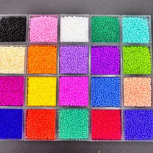 11000pcs 2mm Czech Seed Beads, 20 Colors Glass Beads, DIY Jewelry Making Materials, Necklace Accessories, Bohemian Style, Halloween Christmas New Year, Handcraft