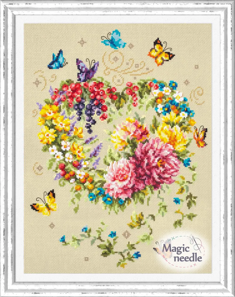 Tenderness of Your Heart Counted Cross Stitch Kit by Magic Needle 100-143
