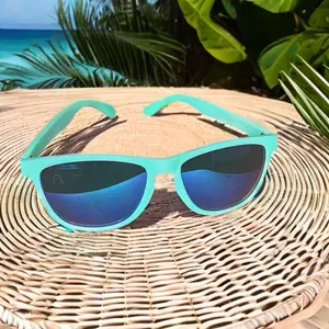 KUSH Pop Mirrored Lens Horn Rimmed Sunglasses glasses