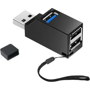 USB 3.0 Hub, 3-Port High Speed Splitter with, Plug and Play USB Hub for MacBook, MAC Pro/Mini, iMac, Surface Pro, XPS, Notebook PC, USB Flash Drives, Mobile HDD, USB Port Adapters