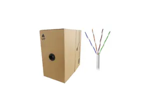 Nippon Labs 50CPE-5E-SD-1K-WH 1000 ft. Bare Copper 24AWG CMR UTP Cat5e Bulk Cable, 350MHz, Solid Wire - White