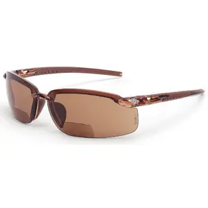 Crossfire ES5 Bifocal Safety Glasses Brown with HD Brown Lenses Crossfire ES5 Bifocal Safety Glasses Brown with HD Brown Lenses