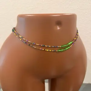 Authentic Ghanaian Handmade Waist Beads - Colorful Beaded Design