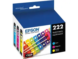 Epson Claria T222 Standard Capacity CMY Color Cartridge Multi-Pack   T222520-S