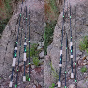 Sougayilang  fishing Rods,  Spinning Rod & Casting Rod Zirconium Oxide Ring Stainless Steel Guides,cork Handle