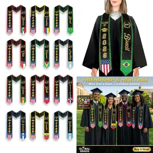 Flag Graduation Stole, Stoles for Graduation 2026, Class of 2026 Graduation Honor Sash for Graduation, Gifts for Graduation, Student