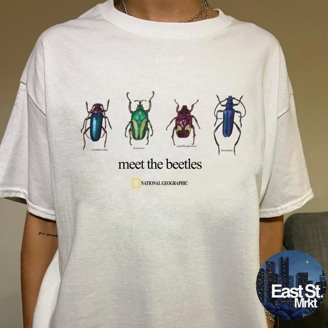 Meet The Beetles t shirt - Vintage 2001 National Geo Society Graphic Tee T-shirt