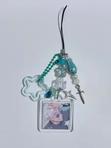 Jjk Photo Friendship Matching Keychain, Perfect Gift for Friends, Durable Plastic Material, Ideal for Daily Use, Unique Design