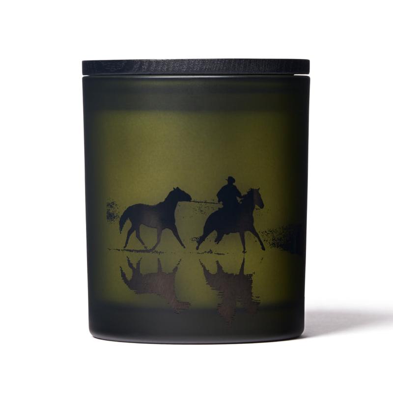 Harry's Inverness Candle Decor | Frosted Glass Vessel | Custom Artwork