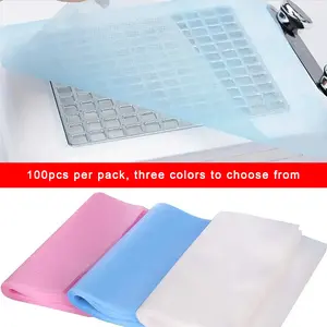100pcs Disposable Nail Art Vacuum Dust Collector Non-Woven Filter Paper Pink/Blue/White Paper Manicure Machine Dust Filter Paper