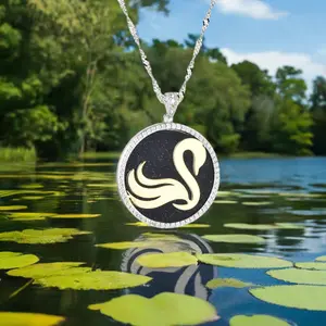 STERLING SILVER SWAN NECKLACE