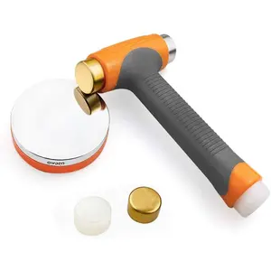 Professional  metal  hammer with 2 replace hammer heads No-Rebound steel bench block set  stamping working tools Metal letter punch for brass aluminium copper leather marks.