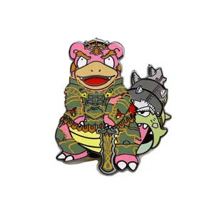 #080 Slow Evil King Monster Enamel Pin