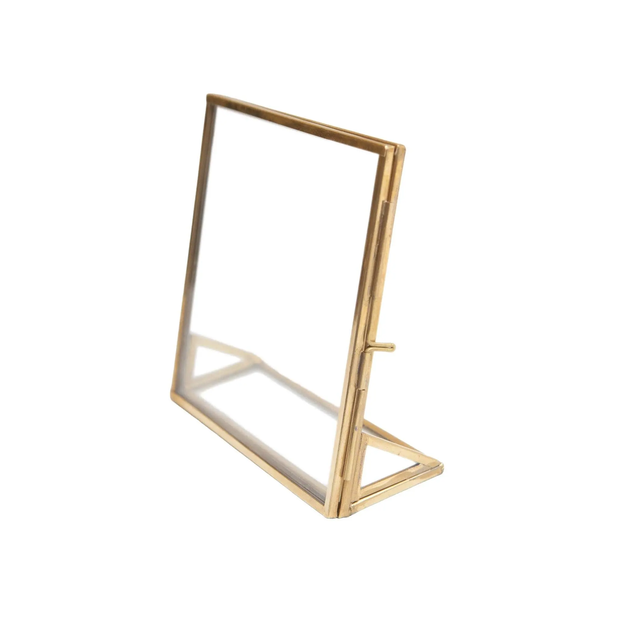 Brass Standing Frame 3"x 3" Square