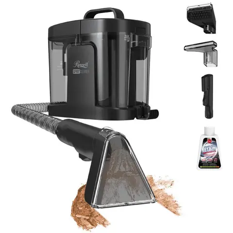 Rosewill Multi-Purpose Portable Carpet and Upholstery Spot Cleaner, Powerful Suction 17 Kpa Spot Cleaner, Car and Auto Detailer, Stain/Spot Remover; Versatile Use: Carpet, Sofa, Pet Hair Use - Black