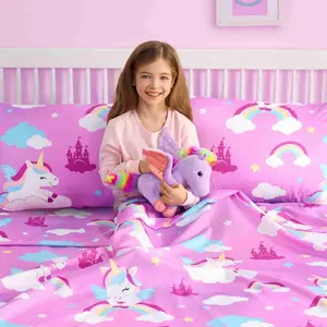 3 Piece Kids Twin Sheet Set Dinosaur Microfiber Bed Sheets - Deep Pocket Wrinkle Free, Cozy Toddler Bedding Set, Fade Resistant Breathable Girls Teens
