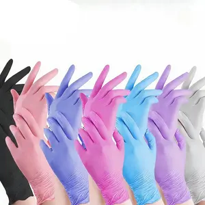 Disposable Nitrile Gloves, 20/50/100 Pairs, Lightweight Gloves for Home Cleaning, Pet Care and Dyeing, Lead- and Alcohol-Free, Available in Multiple Colors