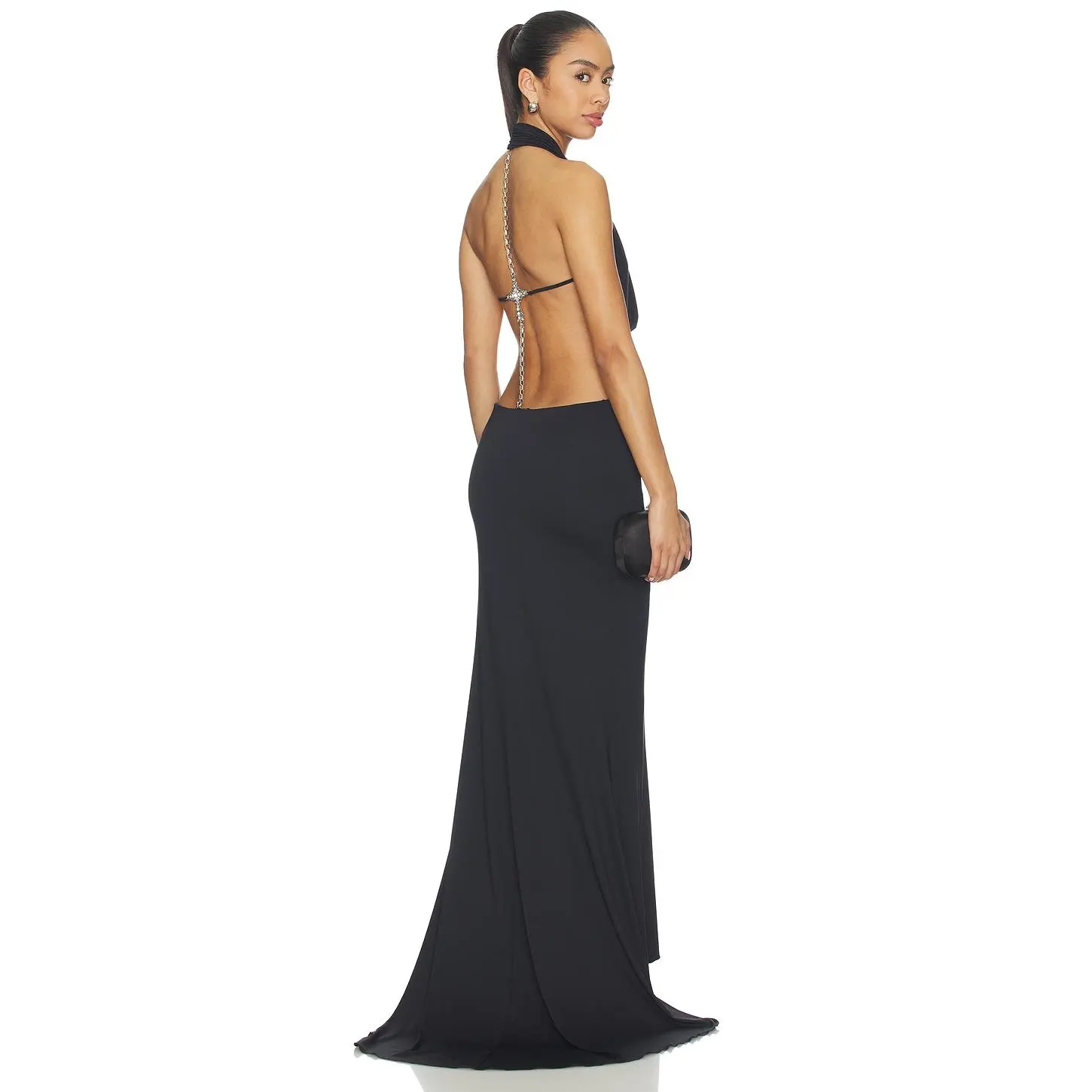 Aniye Records Zelda Chain Dress in Black