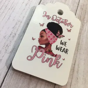In October We Wear Pink Gift Tags