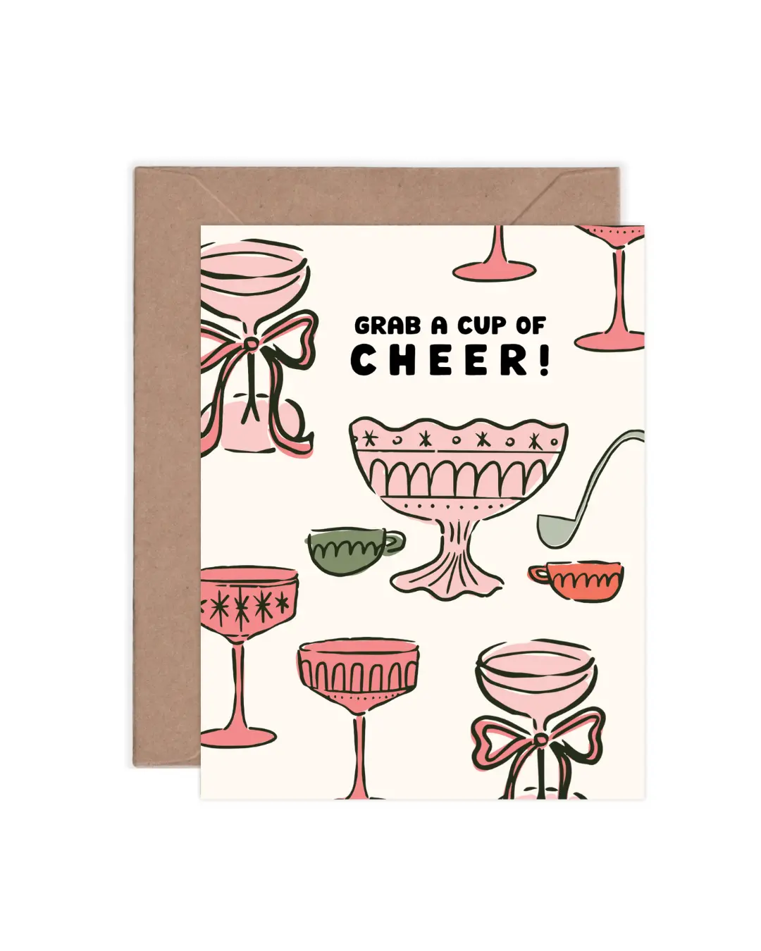 Cup Of Cheer Greeting Card - Perfect For The Holidays