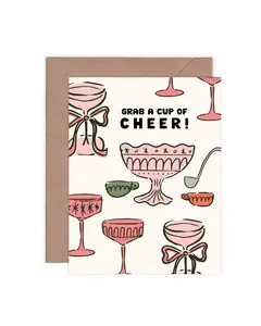 Cup Of Cheer Greeting Card - Perfect For The Holidays
