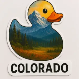 COLORADO LANDSCAPE DUCK VINYL STICKER