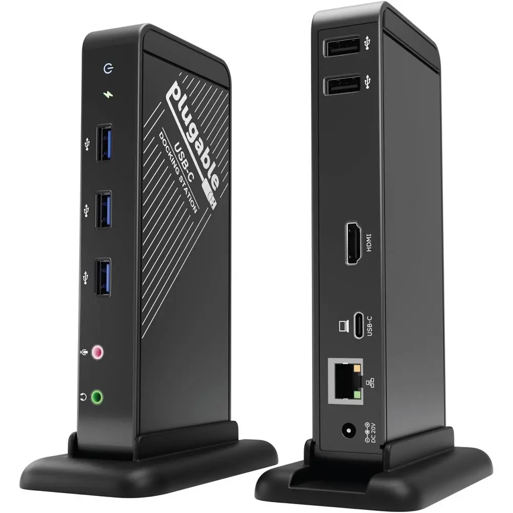 Plugable UD-CA1A 9-in-1 USB-C Docking Station - Black