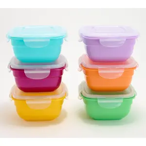 LocknLock S/6 Multi-Color Mini Zen Storage Set w/ Colored Body