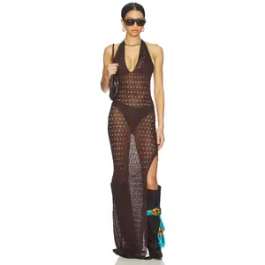 superdown Antonella Maxi Dress in Brown