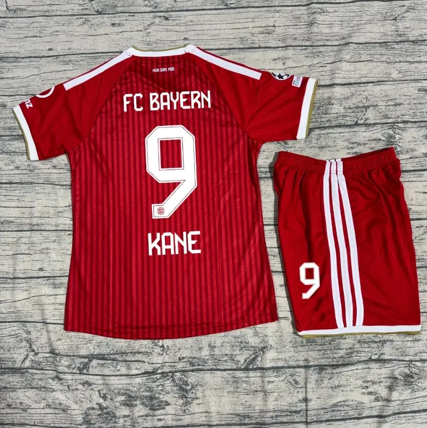 Bayern No. 9 Kane Home Soccer Jersey – Premium Breathable Football Fan Shirt for Men & Women