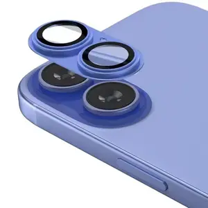 Full Coverage Camera Lens Protector, Lens Protective Film with Lens Cover, Phone Accessories Compatible with iPhone 16 Plus, Casing