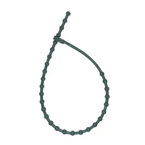 Celebrations 9087197 Holiday Adjustable Tie Plastic Garland, Green - 10 Piece