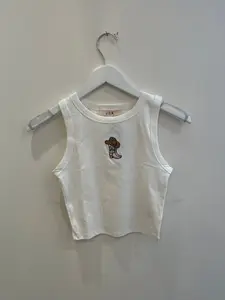 Western Vibes Sleeveless Knit Crop - Ivory