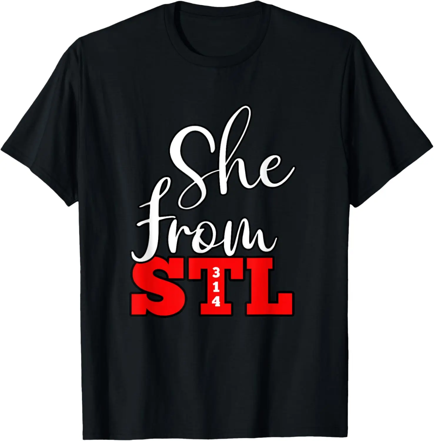 Cotton(pure) 314 STL | She From St. Louis, Missouri Women T-Shirt