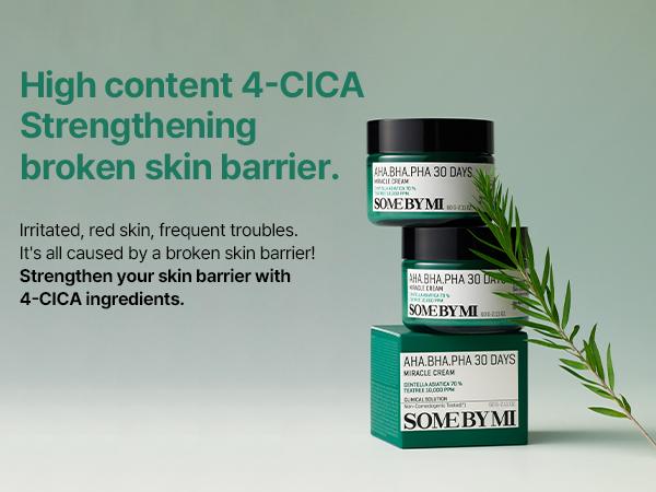 AHA BHA PHA 30 Days Miracle Cream - 2.02Oz, 60ml - Mild Exfoliating Korean Moisturizer for Skin Calming and Soothing - Korean skincare Lightweight Hydration Glow Hydration Gentle Moisturizing Firm Anti Aging