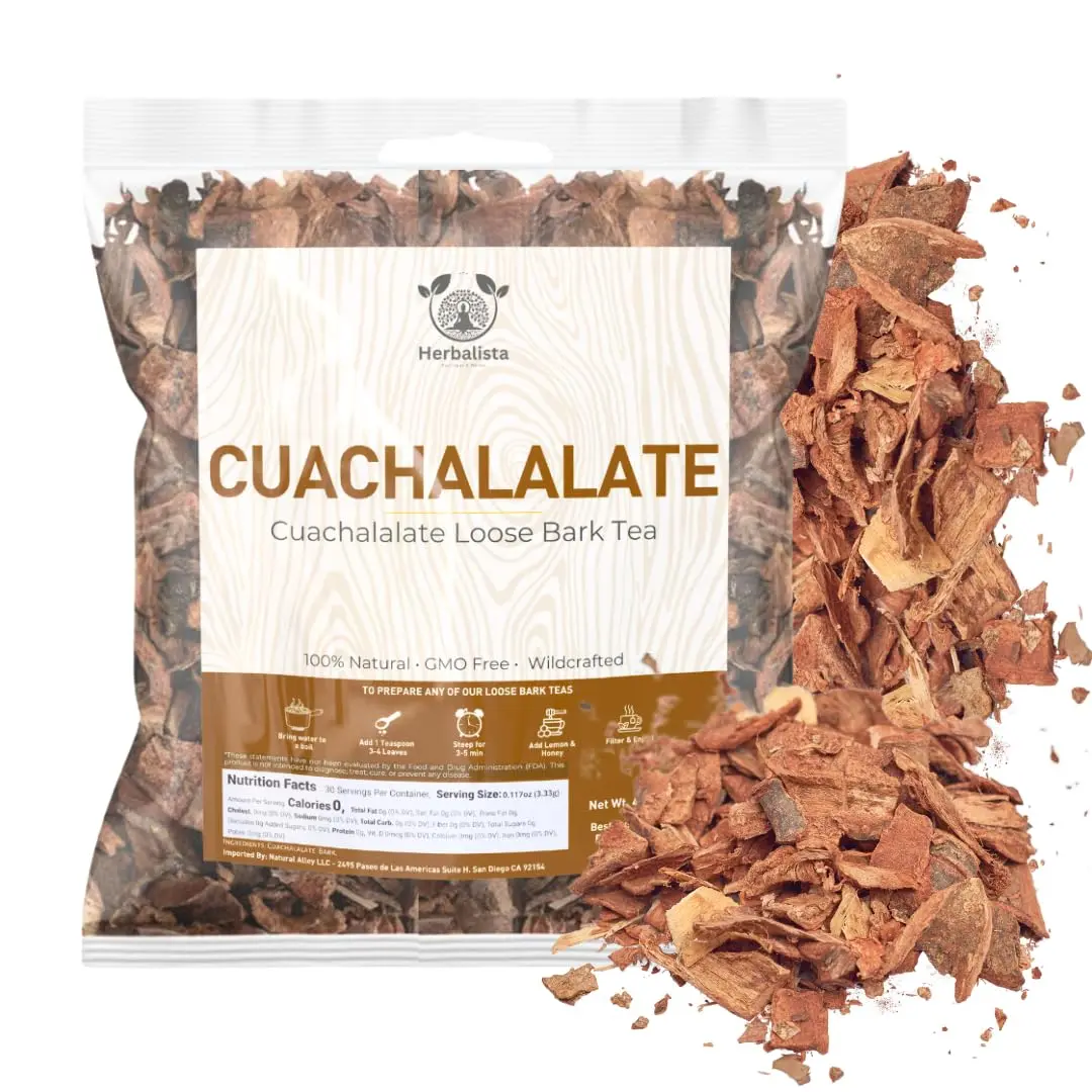 Herbalista - Cuachalalate Bark Herbal Tea - uliana Adstringens - Mexican Cuachalala Tea | 100% All-Natural Loose Leaf | Non-GMO Mexican Herbal Tea Handcrafted by Nature (2oz (58g))