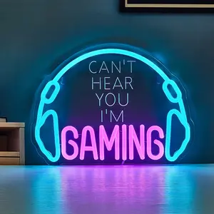 Gaming Headset Neon Light 🔥 NO WALL PLUG NEEDED! USB RGB Gamer Cave Mood Lamp 🎮 Perfect for Streamer Setups, Bedrooms & TikTok Vids ✨ ASMR Visuals! Led Neon Lights